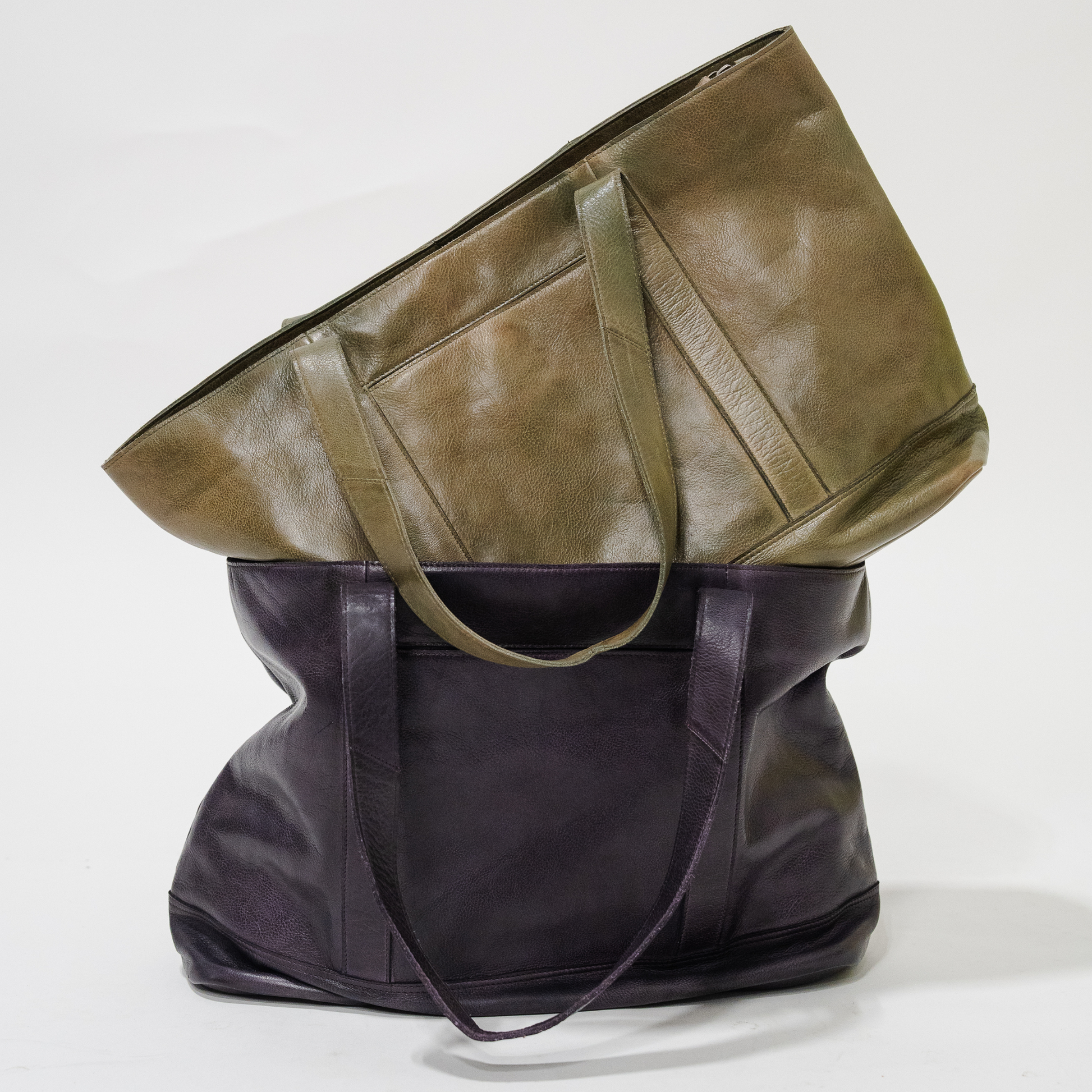 Latico Carmen Leather Tote Bag - Moss