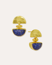 Mina Lapis Drop Stud Earrings