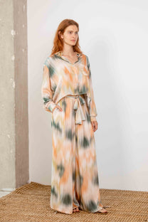 Cossac Wide Ecovero Trousers in Spring Print