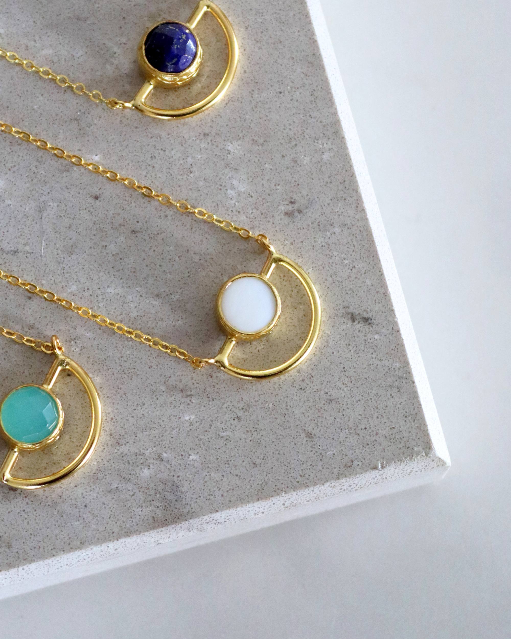 Elise Mother of Pearl Pendant Necklace