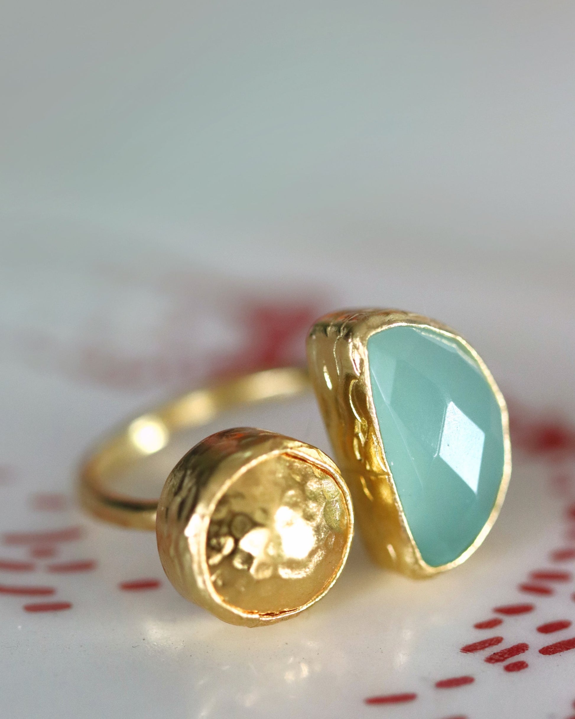 Mina Aqua Chalcedony Cocktail Ring