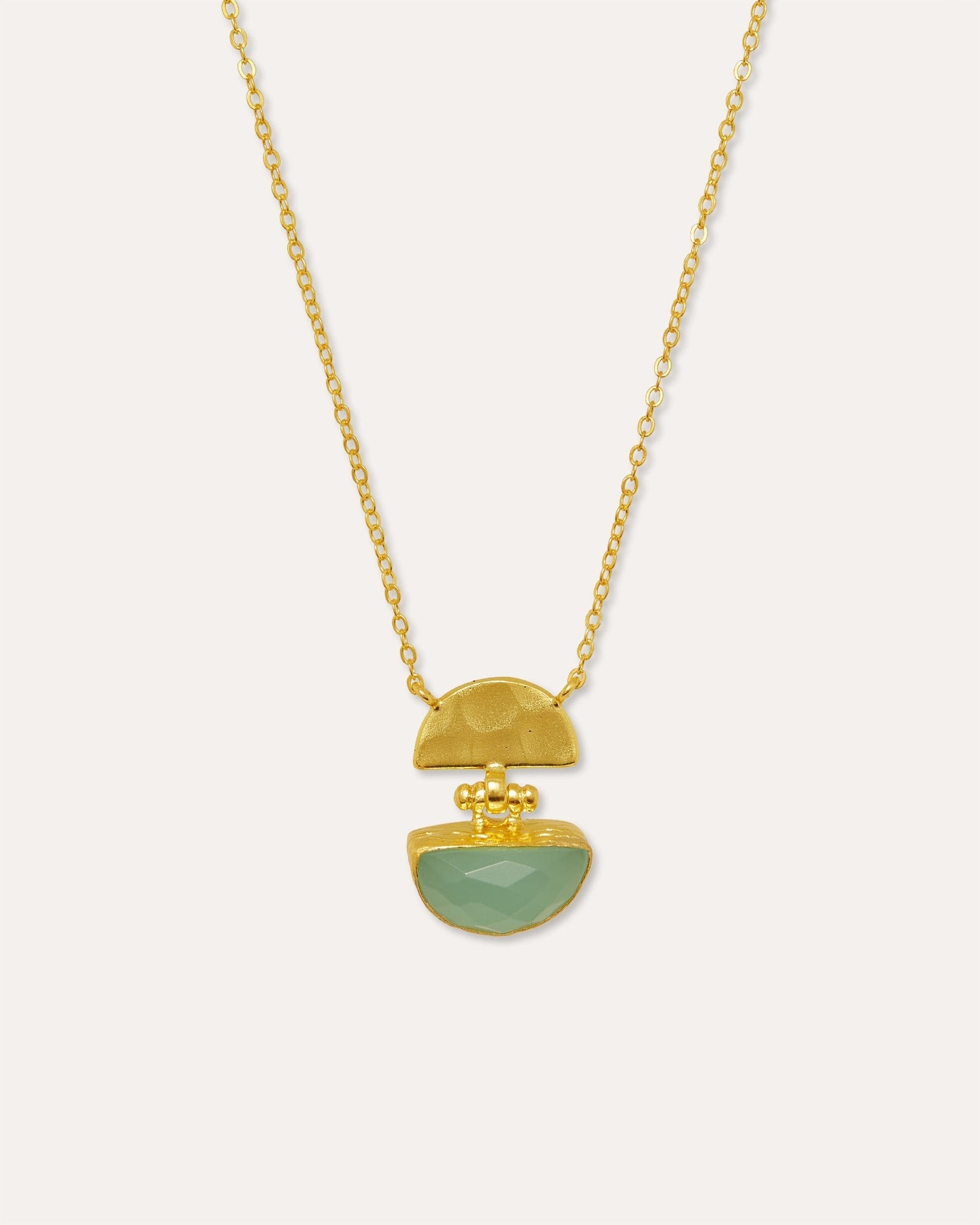 Mina Aqua Chalcedony Pendant Necklace
