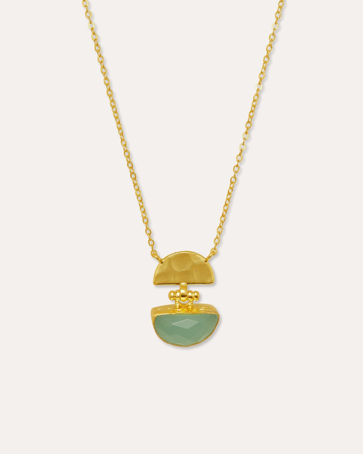 Mina Aqua Chalcedony Pendant Necklace