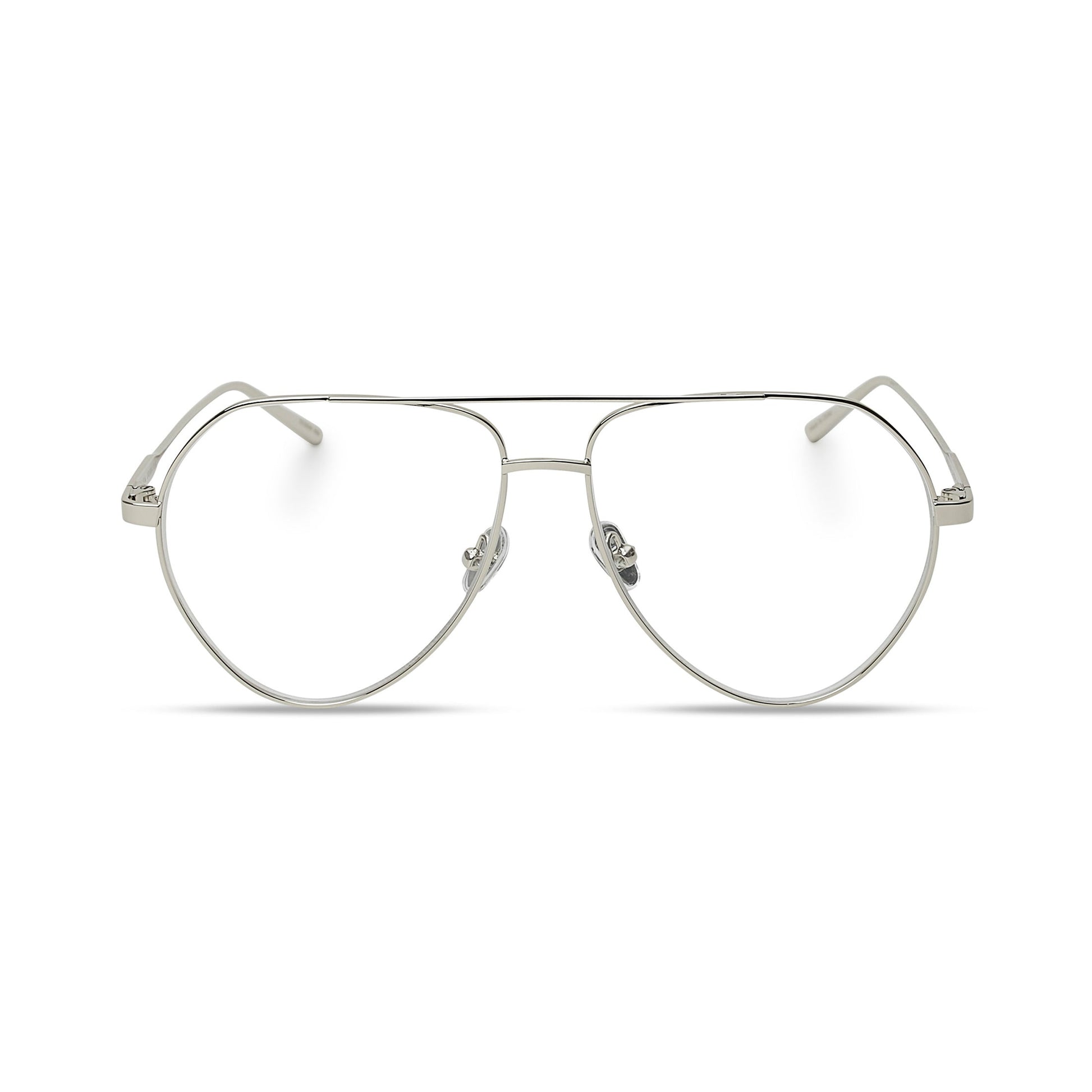 SAM - SILVER METAL/PINK LENS
