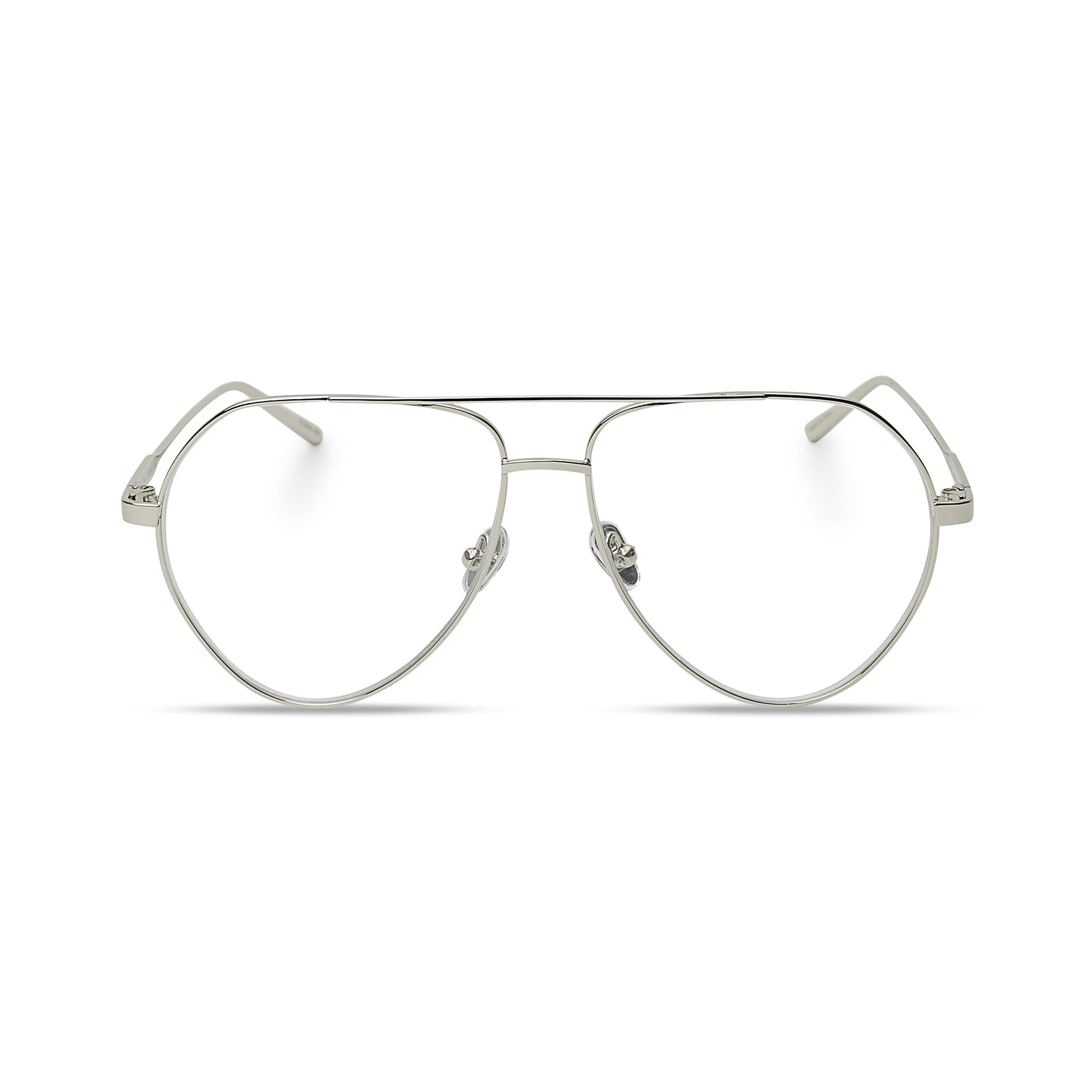 SAM - SILVER METAL/PINK LENS