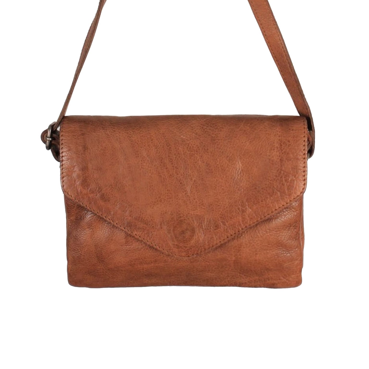 Latico Harbor Leather Crossbody Bag- Cognac