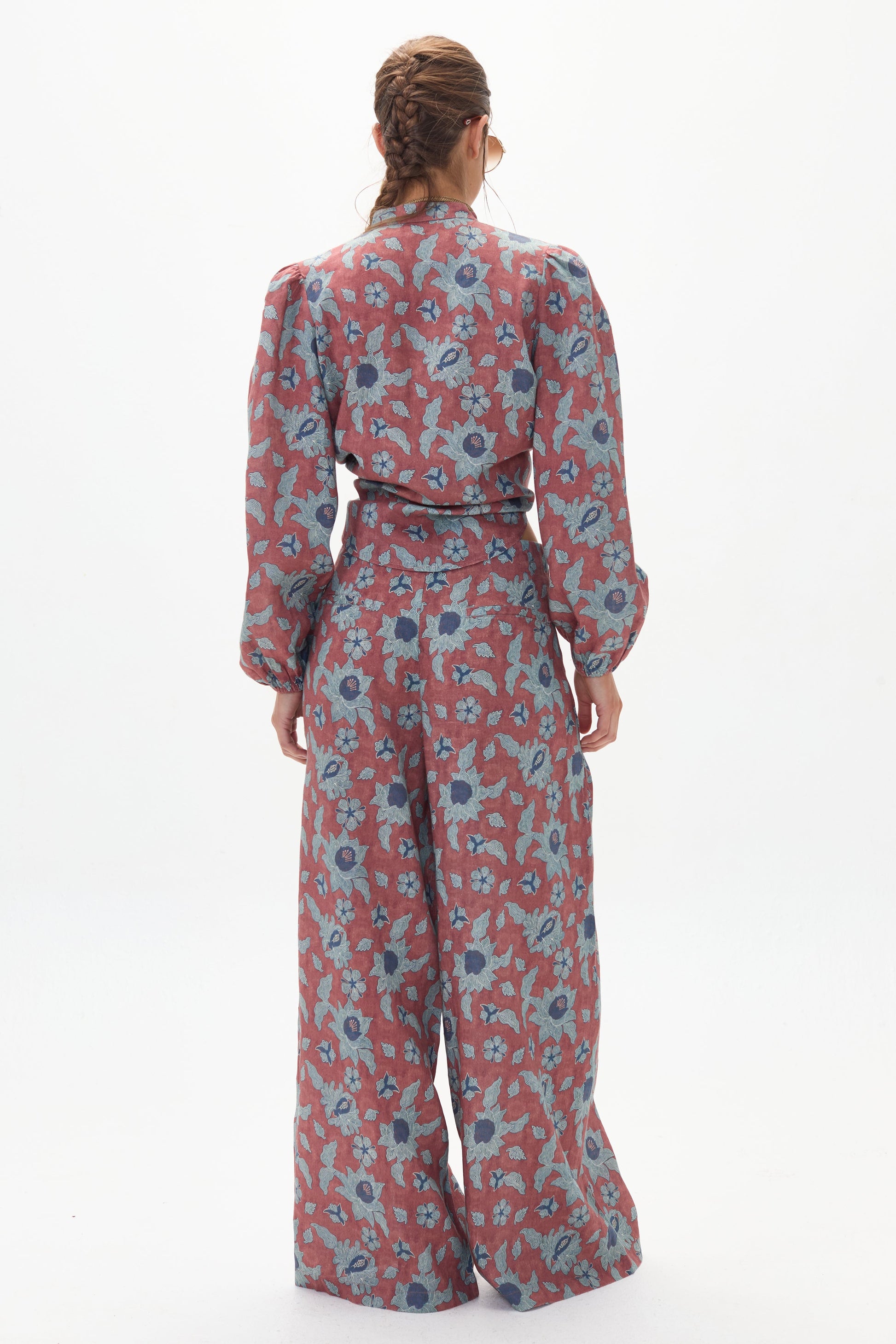 Meknes Culotte Linen Pant- Matilde Print