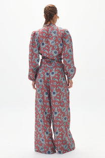 Meknes Culotte Linen Pant- Matilde Print