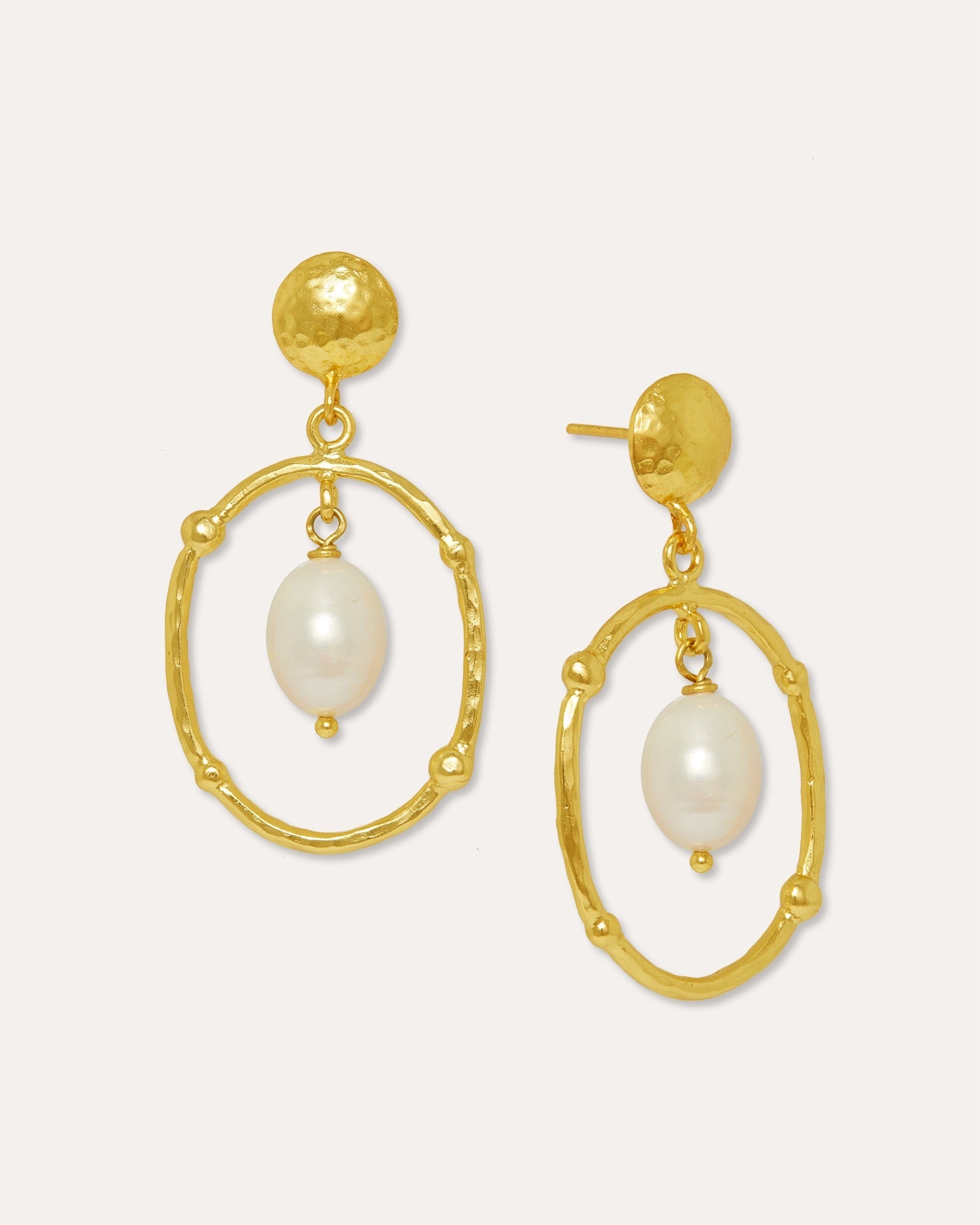 Sloane Pearl Drop Stud Earrings