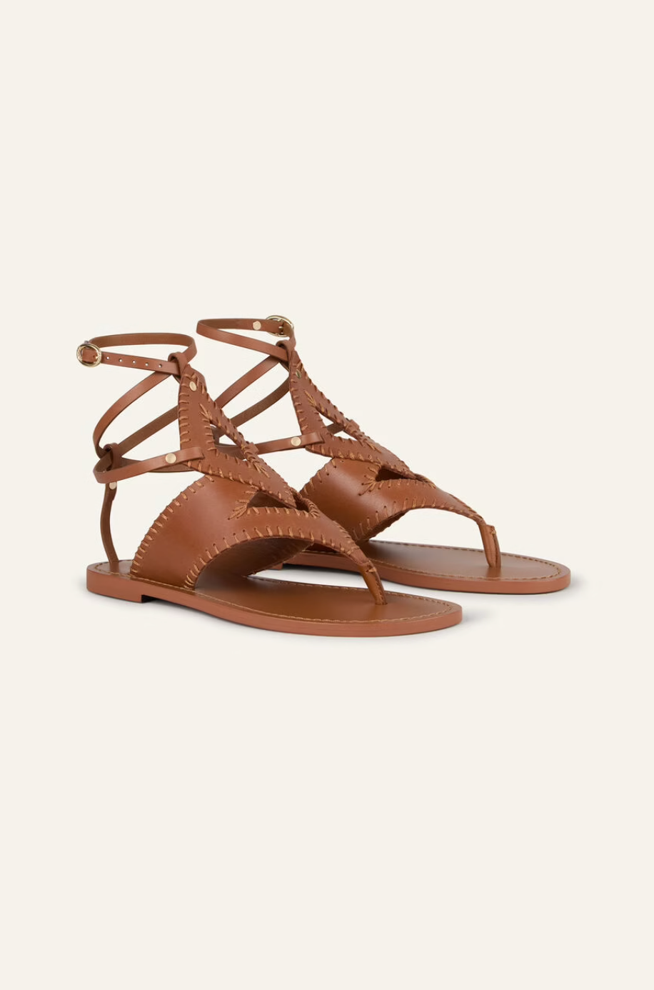 Ba&amp;Sh Capri Sandal - Cognac