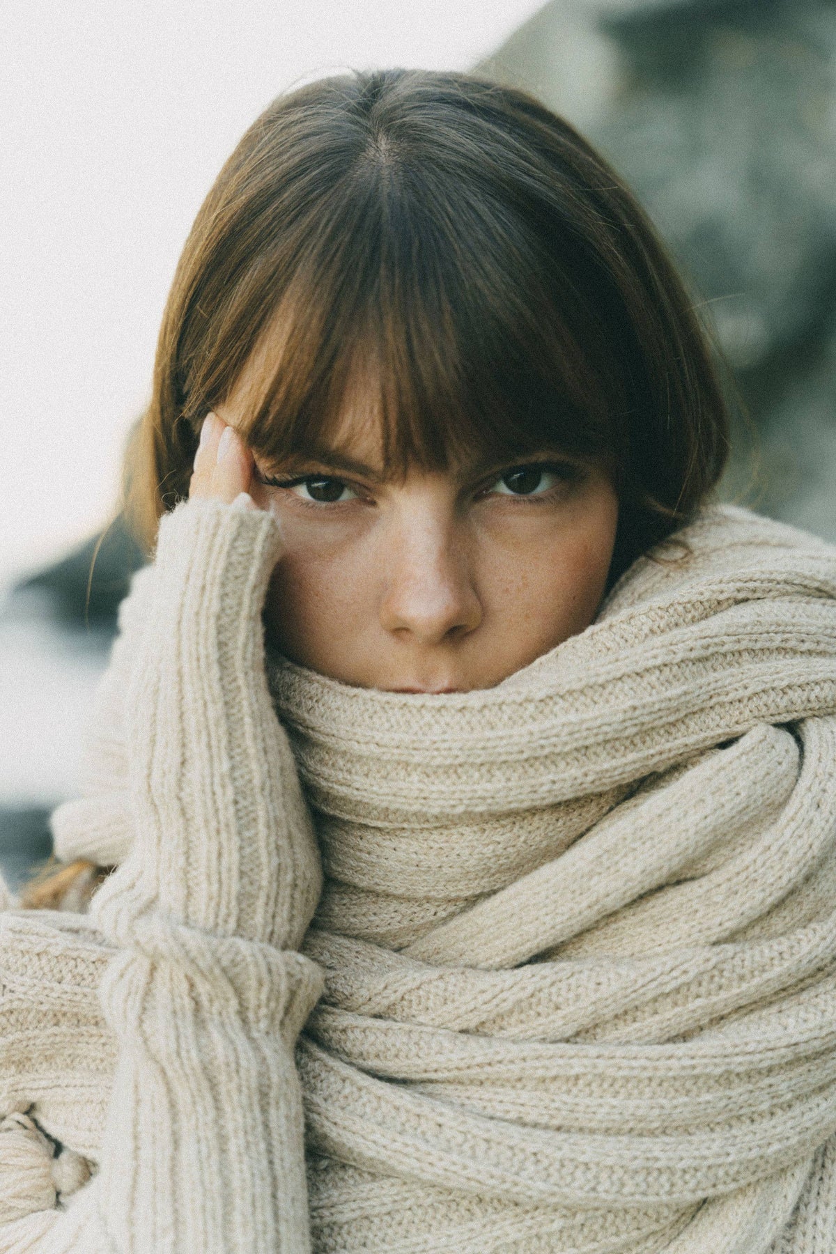 The Native Oversized Alpaca Scarf