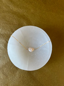Freshwater Pearl paperclip Necklace