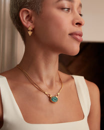 Daphne Emerald Chain Necklace