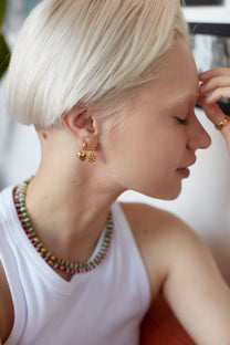 Niko Heart Huggie Earrings