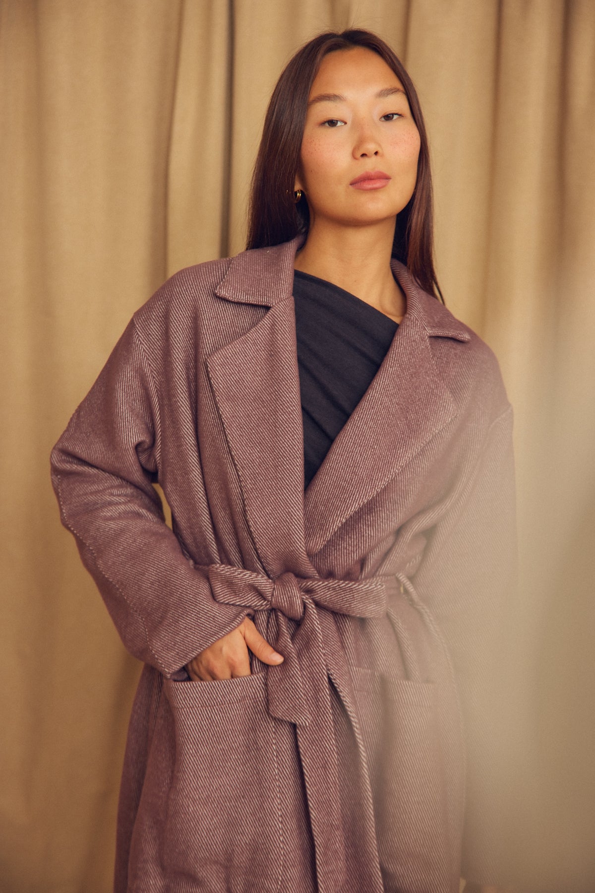 Cossac Organic Cotton Winter Coat in Cocoa