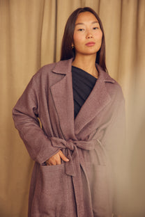 Cossac Organic Cotton Winter Coat in Cocoa