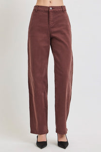Risen Slouchy Baggy Pants- Choco Brown