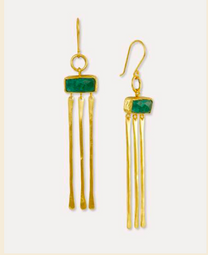 Yasmin Emerald Drop Earrings