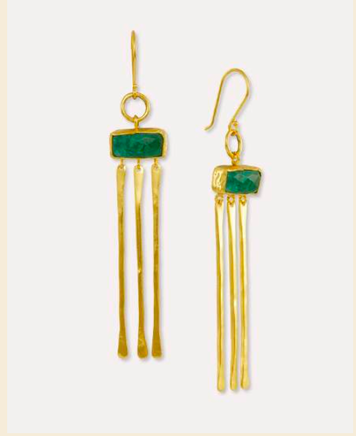 Yasmin Emerald Drop Earrings
