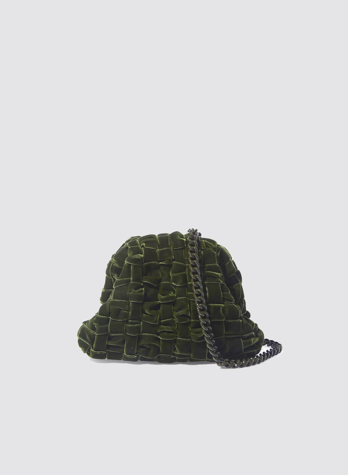 Maria La Rosa Bag: Velvet Mini Game - Khaki