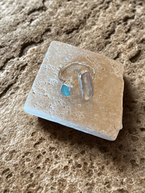 Abalone Sea Glass Ring