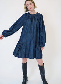 Merlette Seymour Dress- Dark Wash