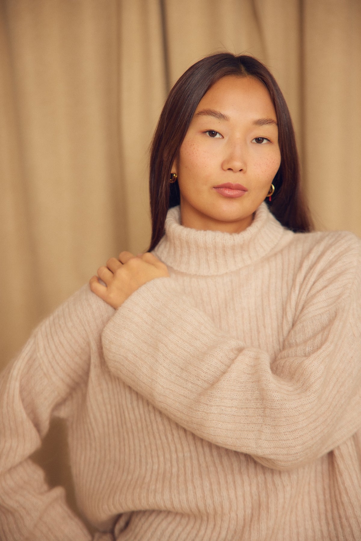 Cossac Alpaca Wool Turtleneck - Ecru