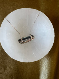 Abalone Smile Necklace- Silver