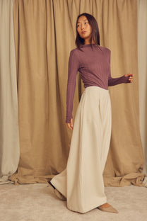 Cossac Organic Cotton Wide Trousers - Ecru