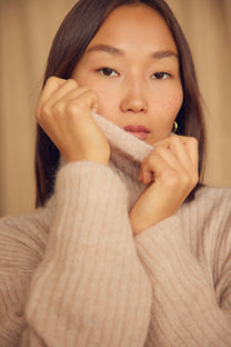 Cossac Alpaca Wool Turtleneck - Ecru