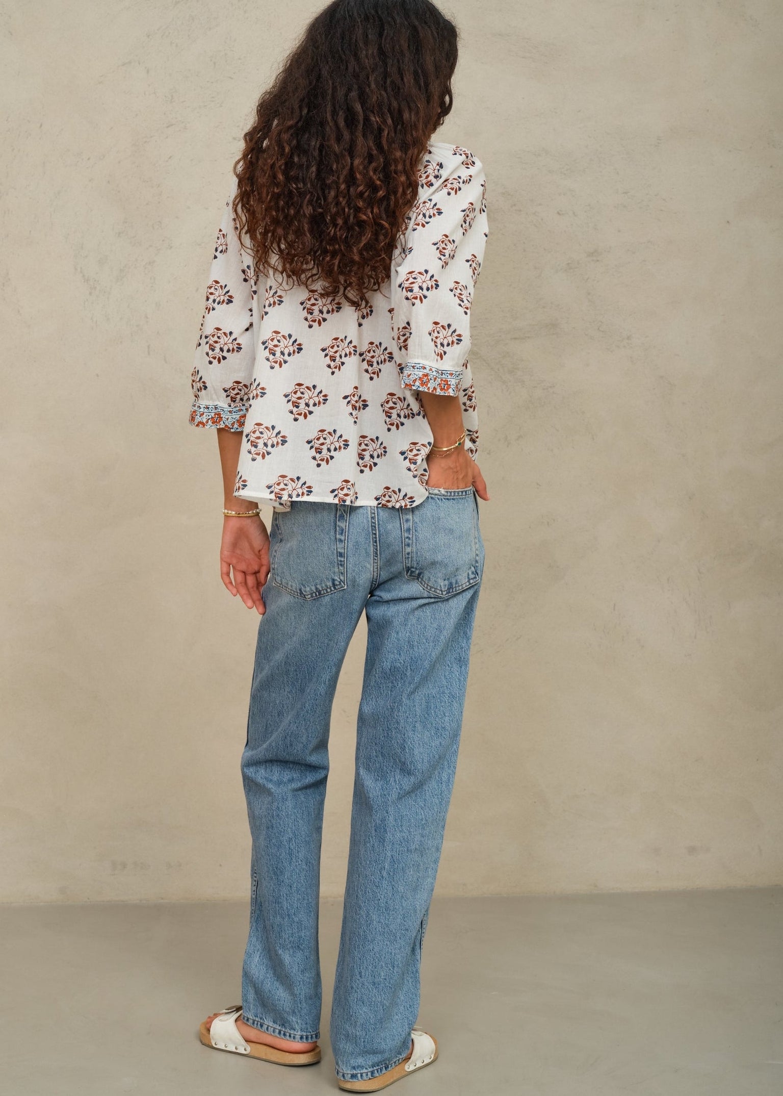 M.A.B.E. Stella Print Blouse