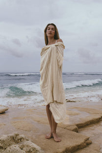 Raw Cotton Beach Wrap
