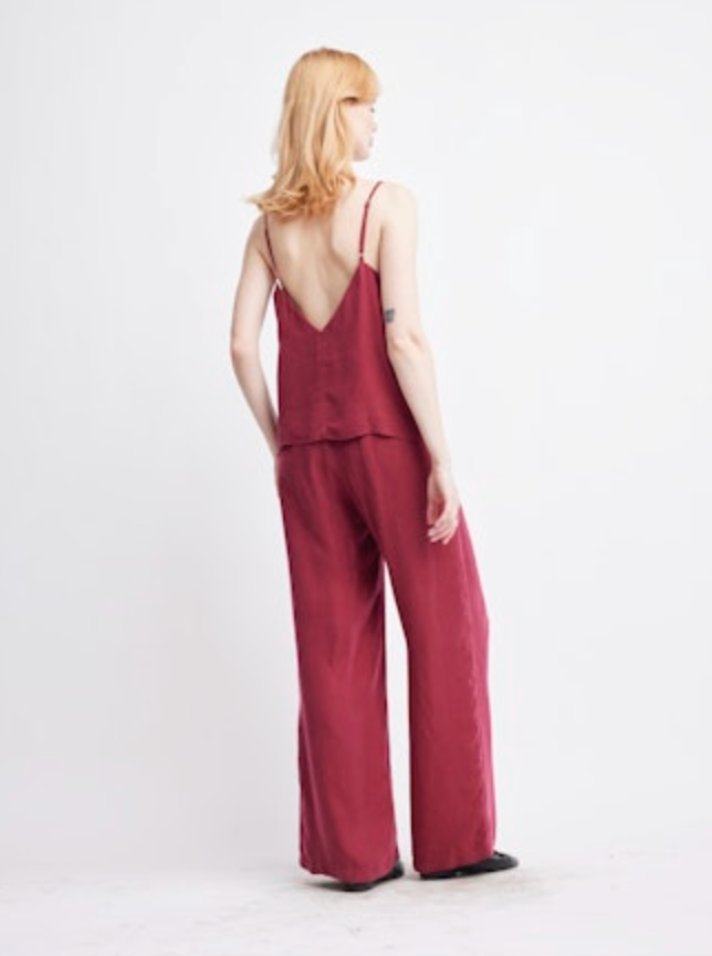 Molly Cupro Camisole- Cranberry
