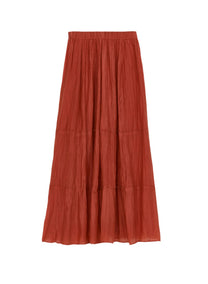 M.A.B.E Kora Cotton Silk Maxi Skirt