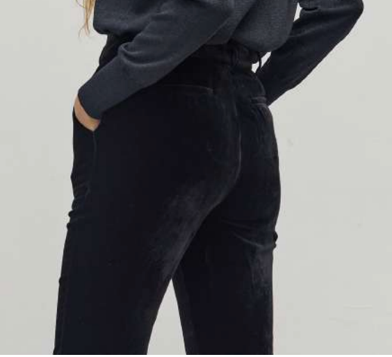 Moor Velvet Pants- Black