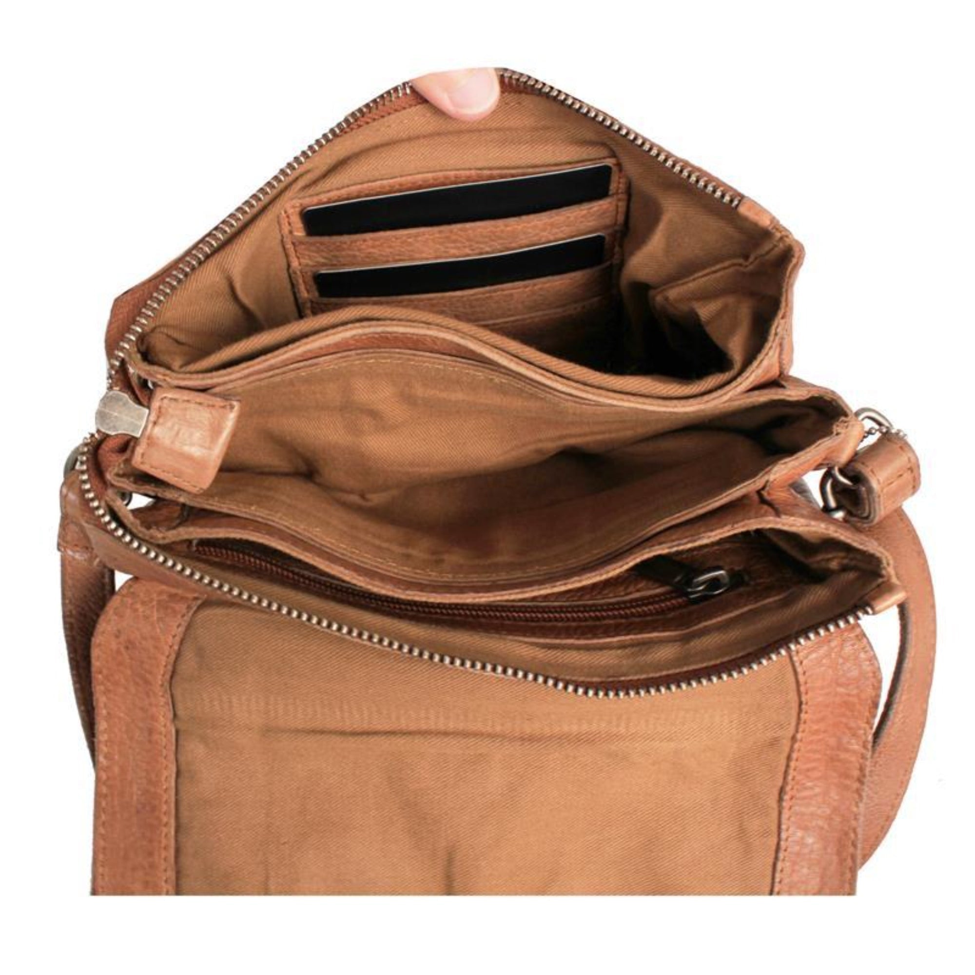 Latico Harbor Leather Crossbody Bag- Oat