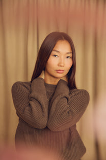 Cossac Organic Vegan Sweater in Cocoa