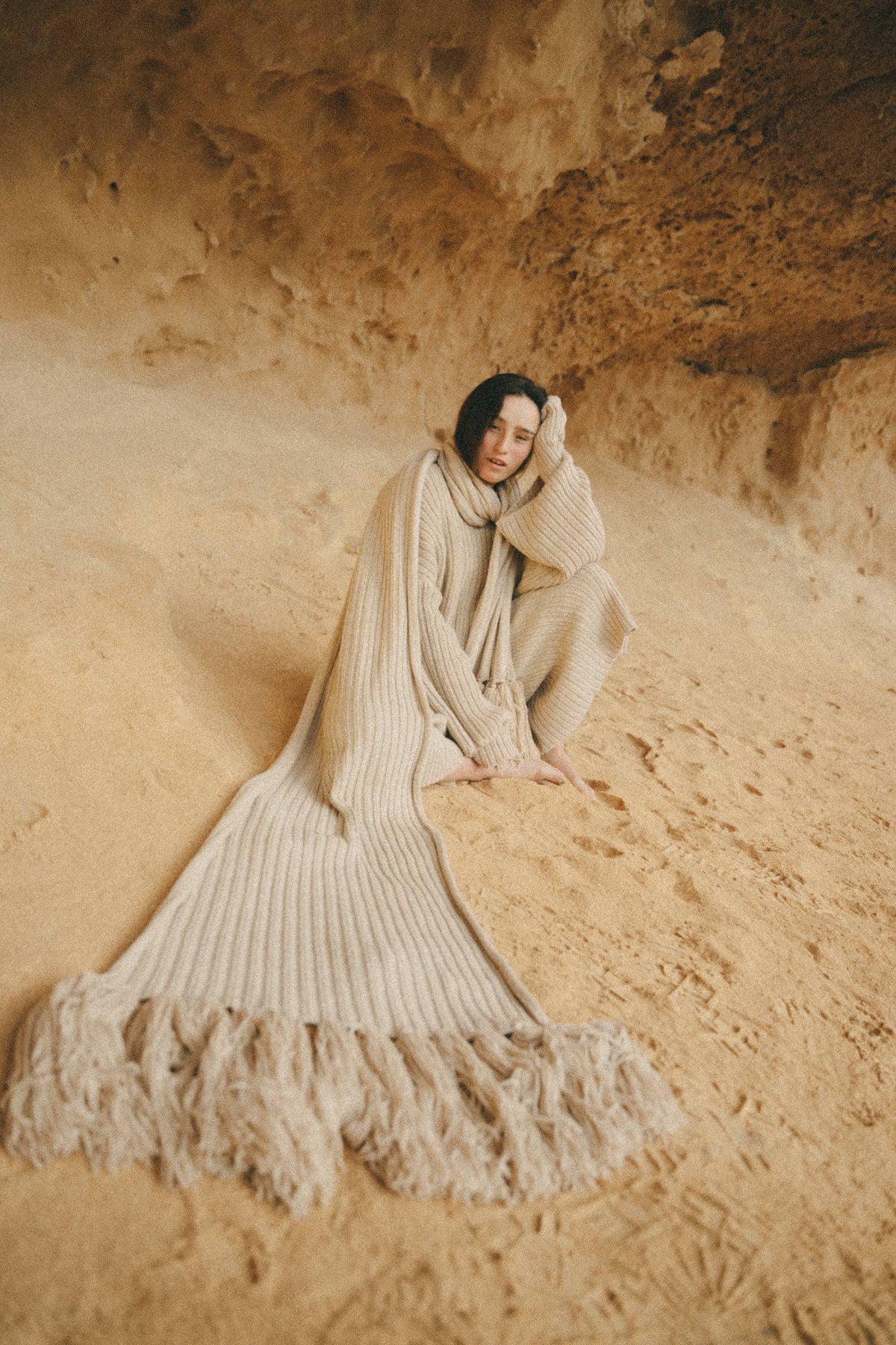 The Native Oversized Alpaca Scarf
