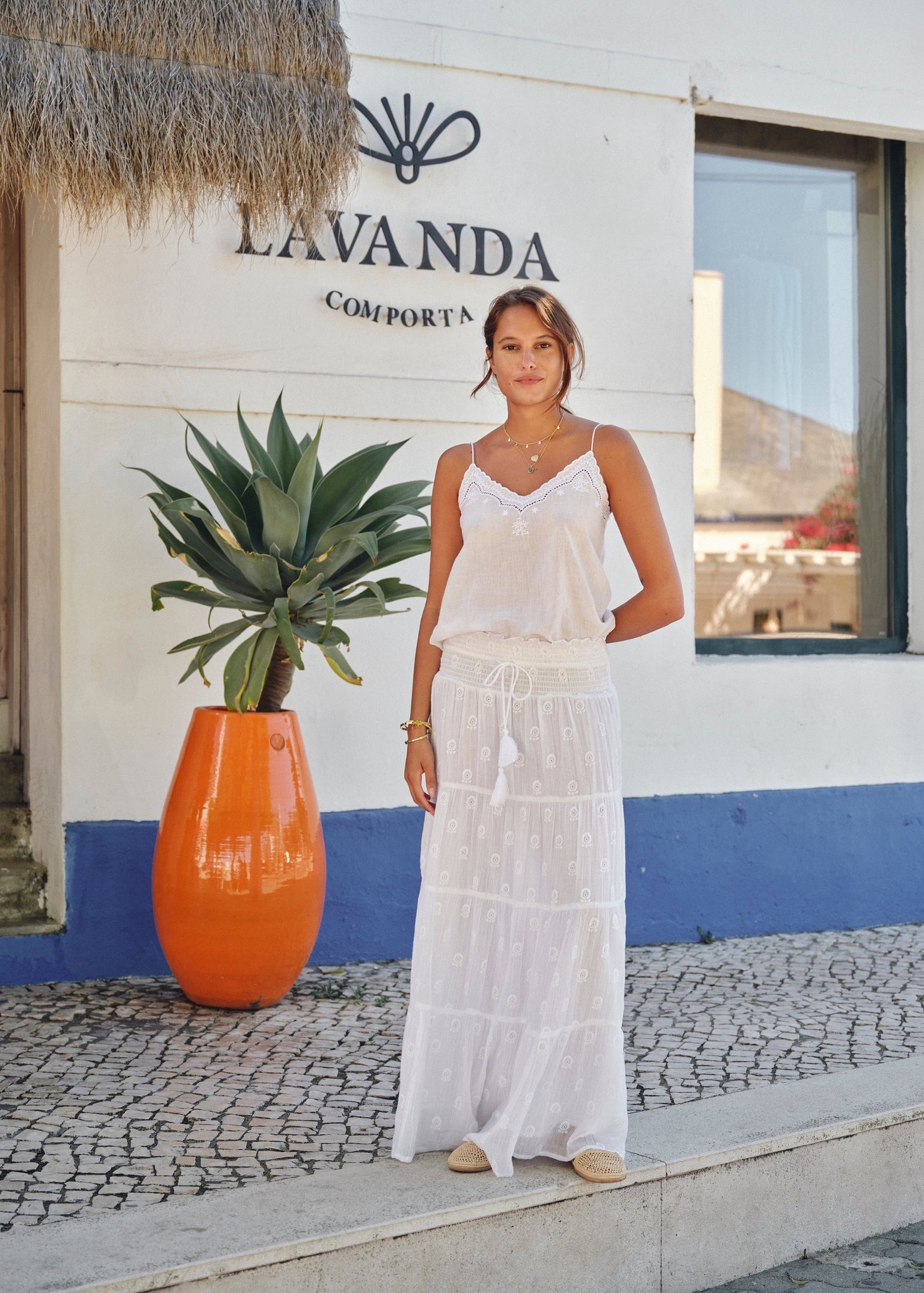M.A.B.E. Lyla Embroidered Camisole