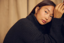 Cossac Alpaca Wool Turtleneck in Black