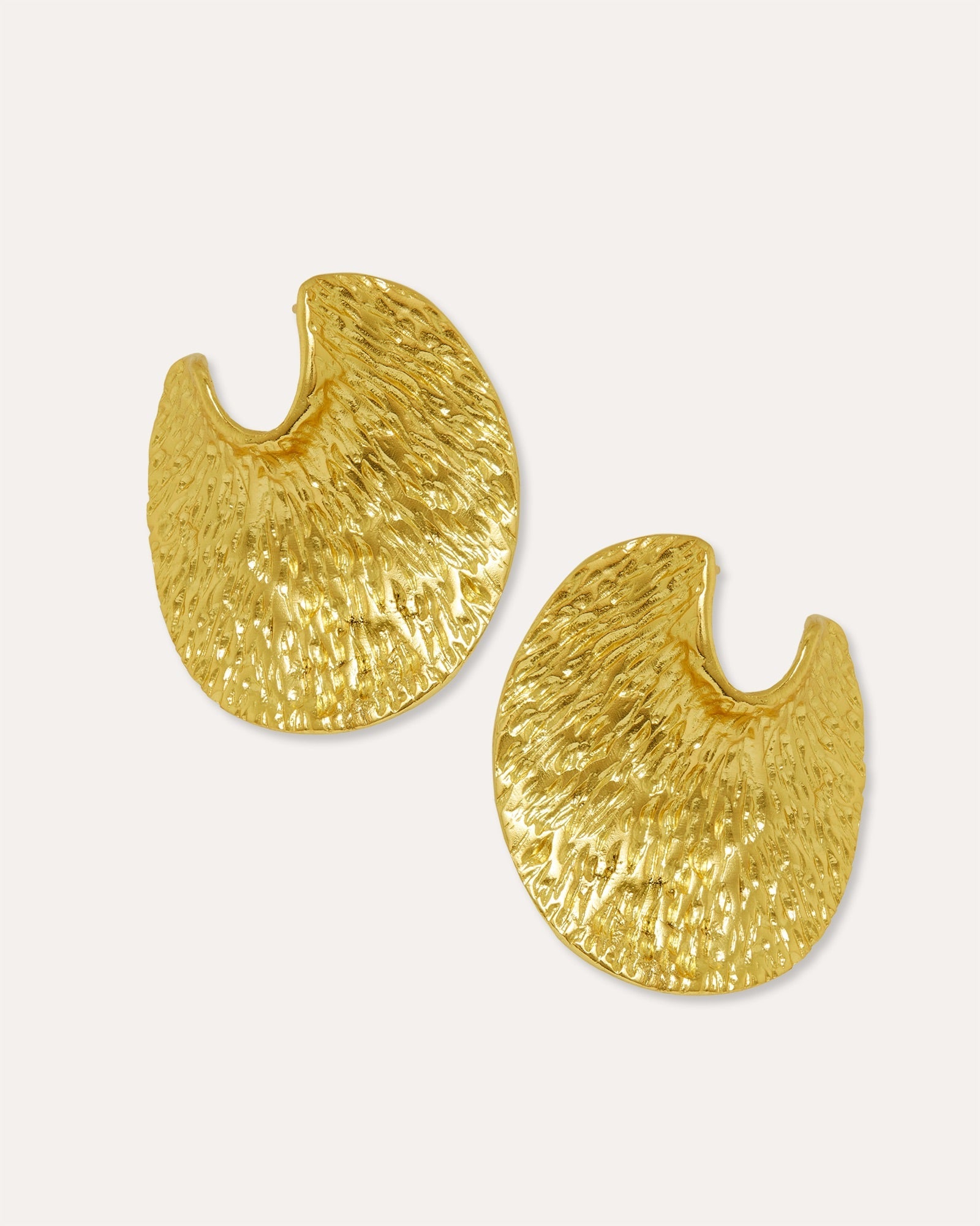 Lorena Gold Statement Stud Earrings