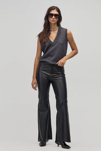 Preppy knitted Vest- Graphite