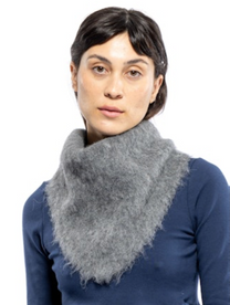 Cadieux Alpaca Bandana- Grey