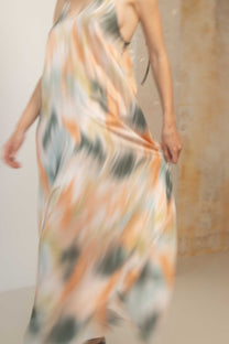 Cossac Ecovero Maxi Dress in multicolor print