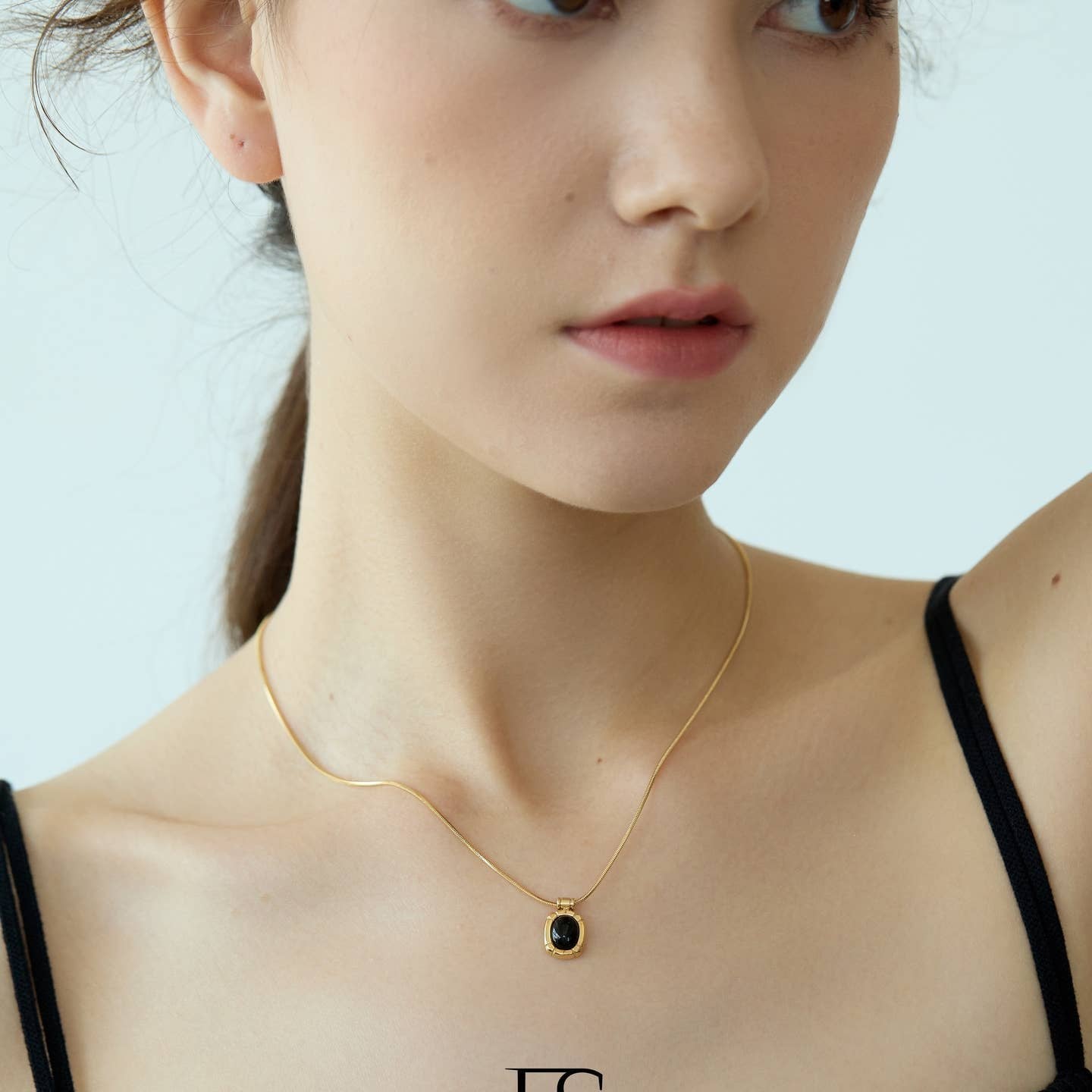 Black Onyx Oval Pendant