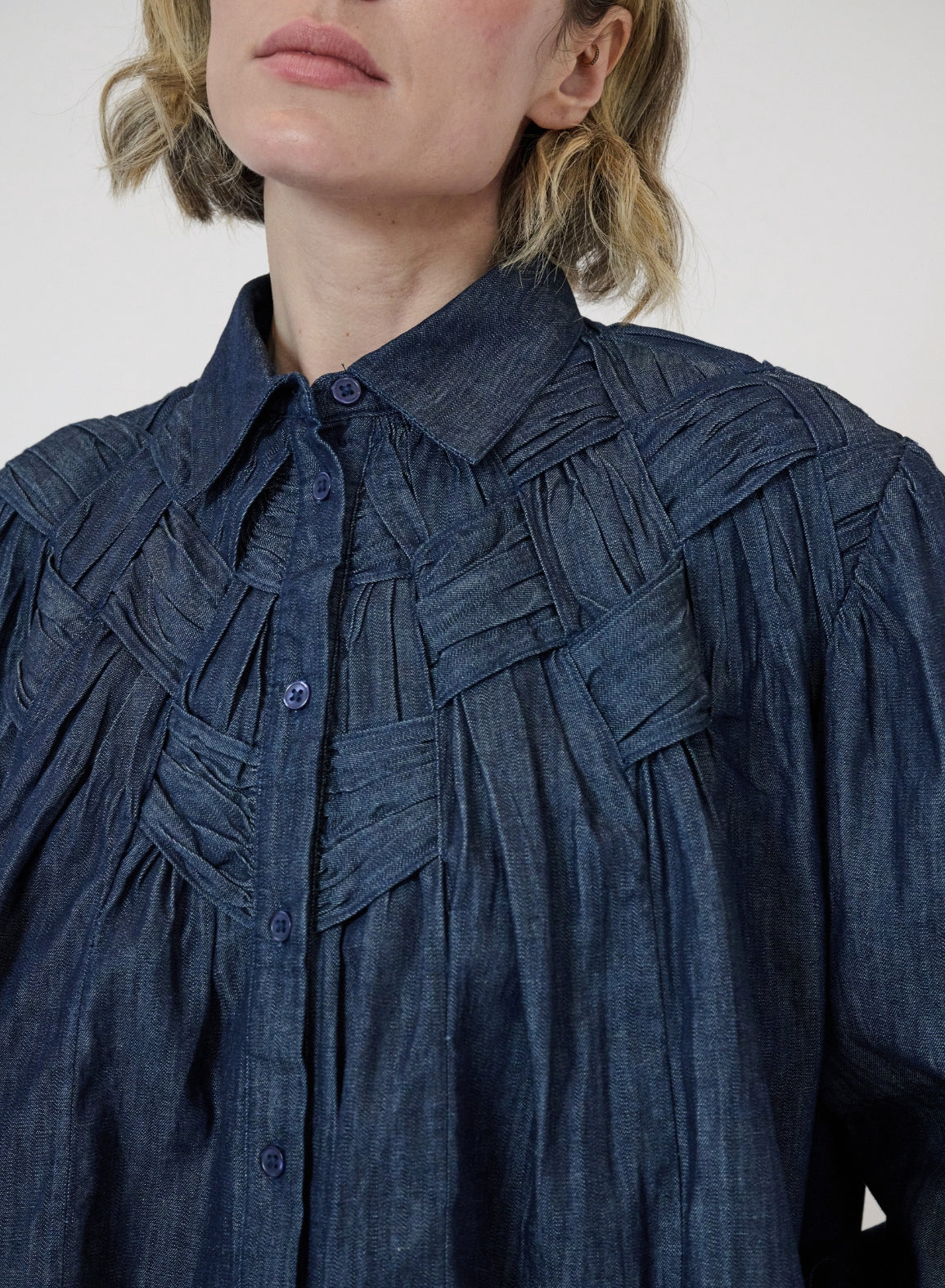 Merlette Georgia Top- Dark Wash