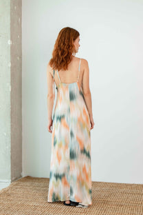 Cossac Ecovero Maxi Dress in multicolor print