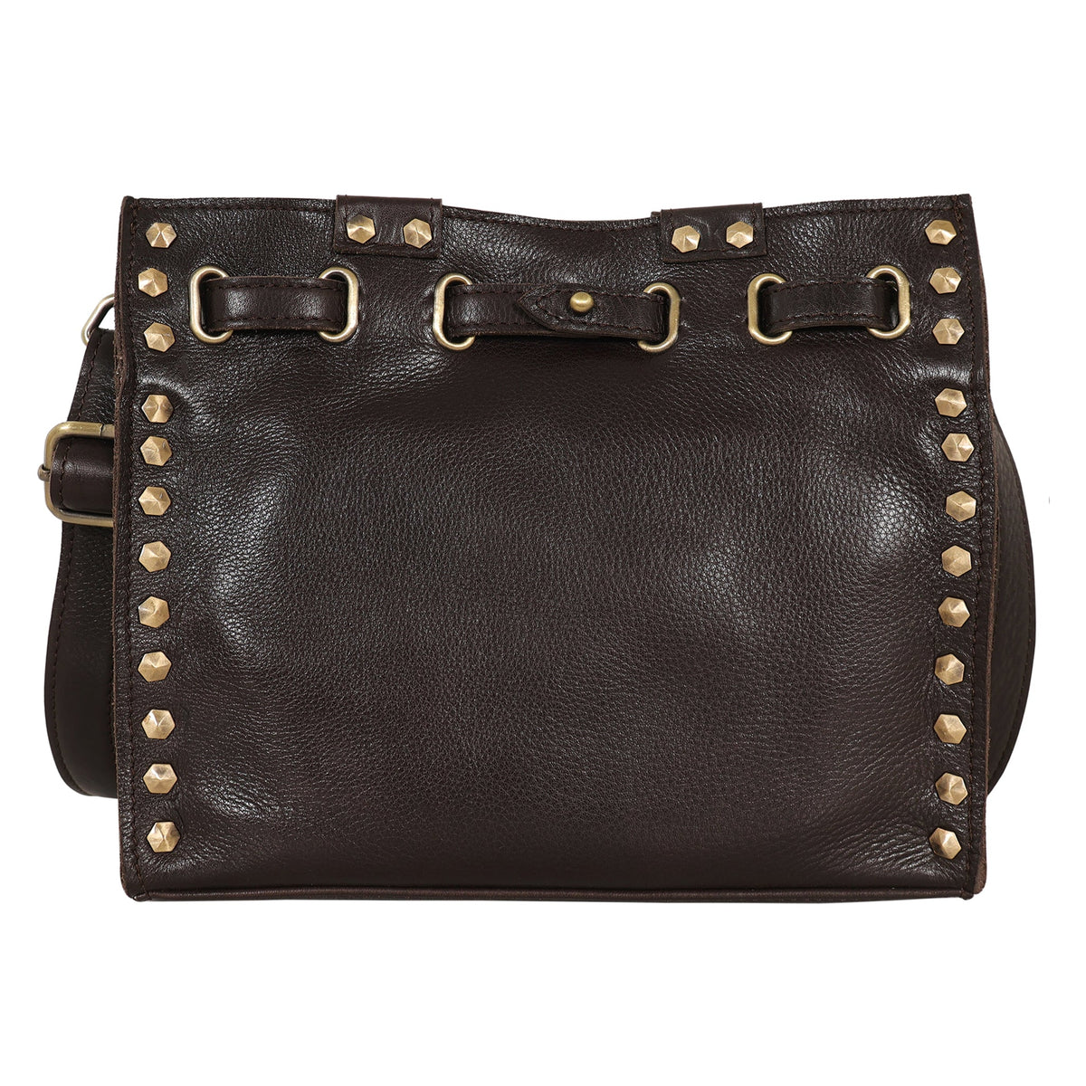 Latico Malibu Milled Leather Crossbody Bag - Cafe