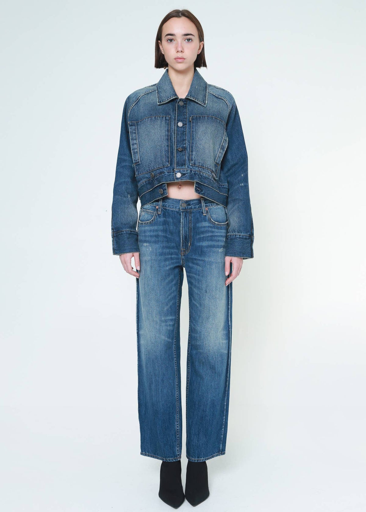 Noend Miley Straight Jeans - French Outseam Detail