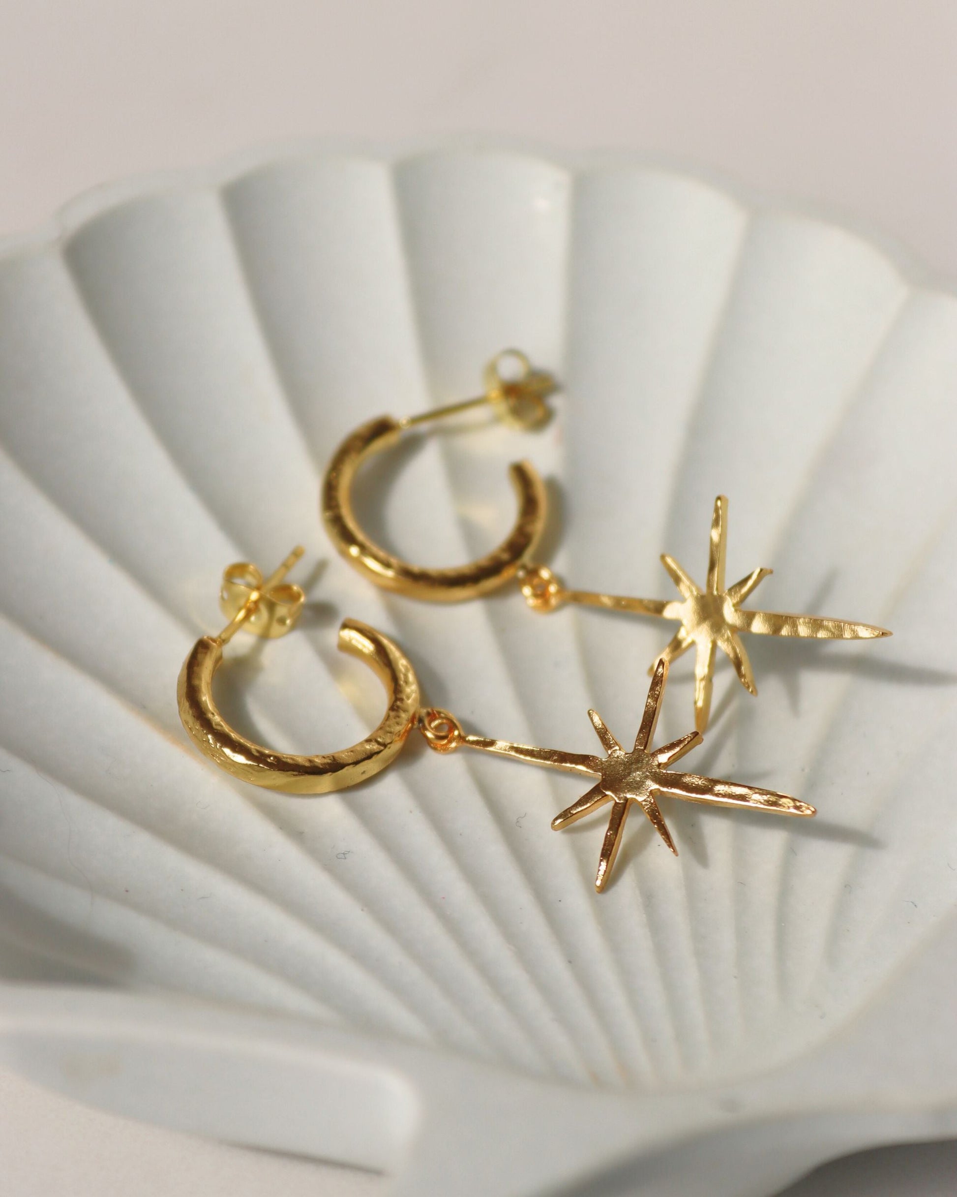 Northern Star Hoop Earrings